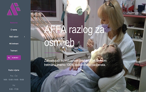 Webpage.ba klijenti - AFFA Stomatološka ordinacija